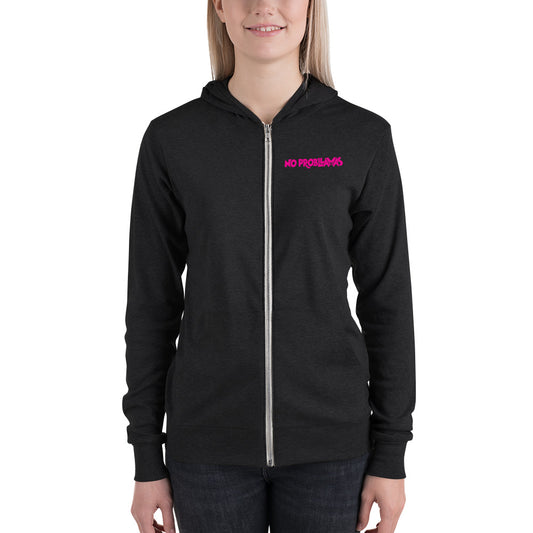 Unisex zip hoodie - No Probllamas